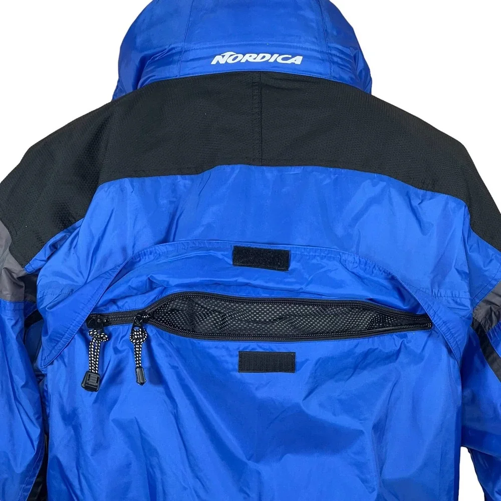 Vintage Men’s Nordica All Terrain Insulated Blue Ski / Snow Jacket XL